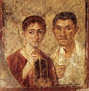 unknow artist Portrait of a Man and His Wife,from pompeii USA oil painting artist